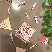 いちごみるくのガーランド&マグネット♪