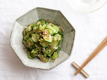 きゅうりとみょうがの浅漬け。さっぱり♪夏の副菜。