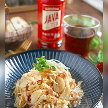 隠し味にこれ!もやしのペペロンチーノ×JAVATEA