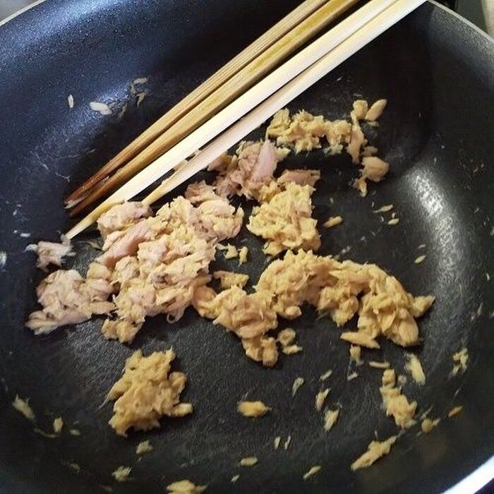 フライパンで煮る