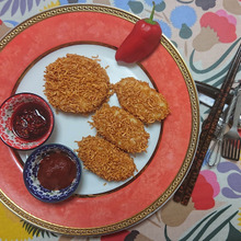 【試してみた】簡単!♡チキンラーメンdeハッシュドポテト♡電子レンジ&オーブントースター利用