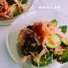 簡単!おつまみ☆辛うま❤やみつきかまきゅうり