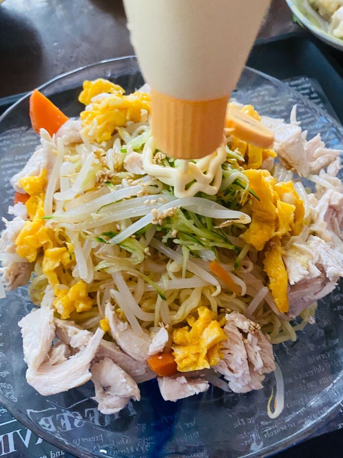 お味が2度楽しめますよ!冷やし中華🎶