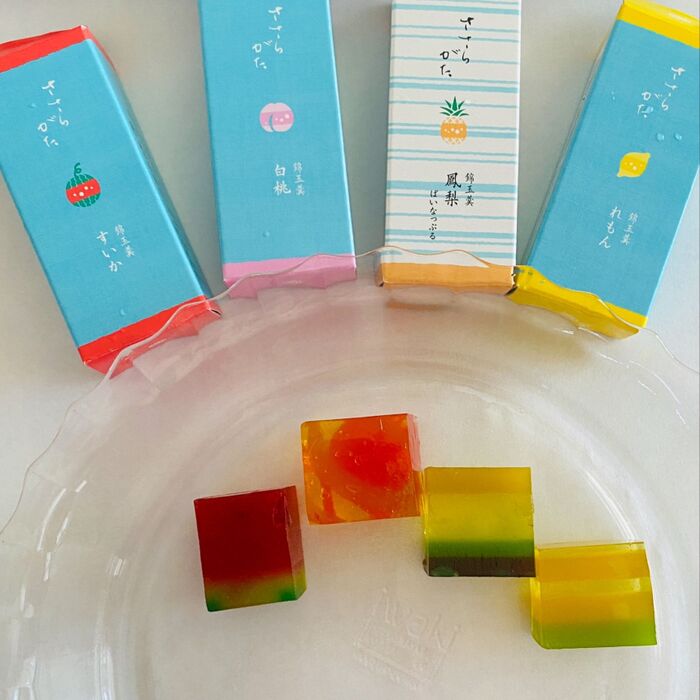 老舗店の錦玉羹!フルーツの宝石の様です🎶