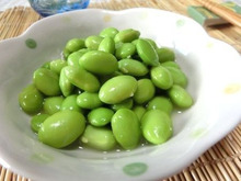 お箸が止まらない♪ 枝豆のわさび白だし浸し