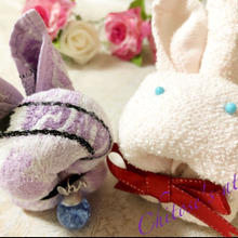 【夏休み工作】制作時間5分以内 タオルdeうさぎ⭐︎