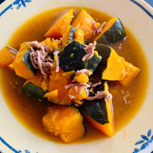 かぼちゃのほったらかし〜仕上げにとろみをつければ出来上がり🎶