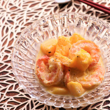 マヨネーズで簡単☆マンゴーの贅沢海老マヨ