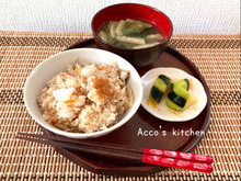 切り身を丸ごと炊飯器で炊く♡鯛の炊き込みご飯♡