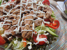 🐷柔らか豚コマ肉の【焼きサラダ】 マヨたっぷり仕上げ