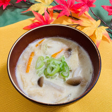 まろやか♪野菜味噌マヨスープ