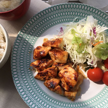 マヨネーズで簡単にしっとり❗️鶏胸肉の照り焼き