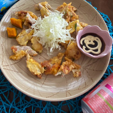 豚肉巻き巻きフリッター(^O^☆♪