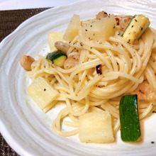 海の焦がしマヨパスタ