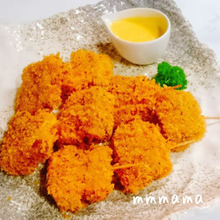 マグロとネギのフライ☆ゆずマヨソース
