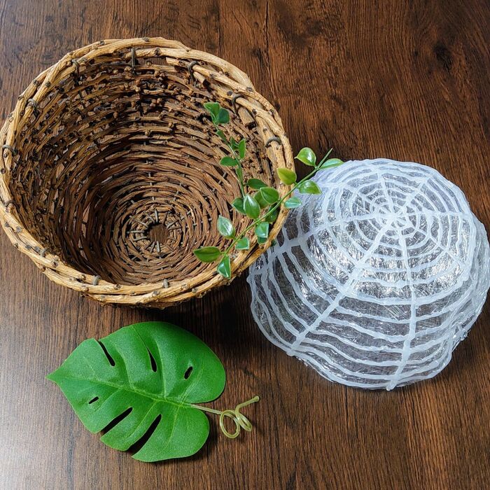 丁度いいサイズの【鉢】がなければ作れるよ❢ グルーガンで❢