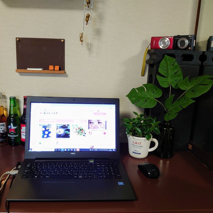 カウンター上