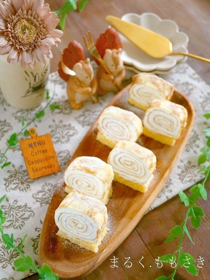 これなら作れる!クレープ2枚でミルクレープ♪