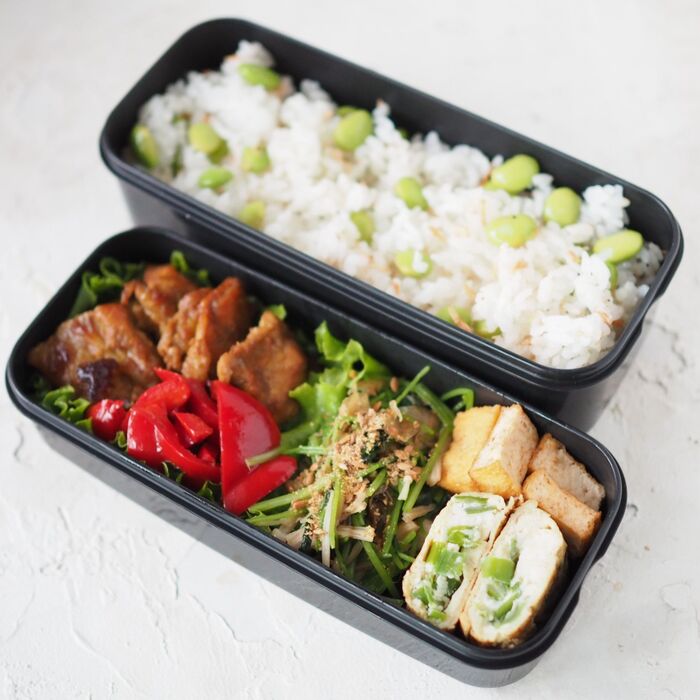 【受験フードなジミ弁】やるきUp!BBQチキン弁当