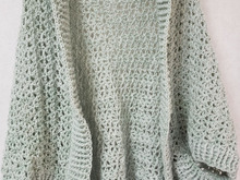 ダイソー新作秋冬毛糸で編む!くすみカラーのコクーンカーディ