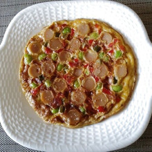 魚肉ソーセージのオムレツ