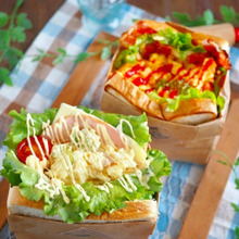 ボリュームが凄い!SNSで話題のエッグドロップ風サンド作りました♪