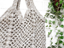 ダイソー新作毛糸を引き揃え!ネットバッグも秋仕様