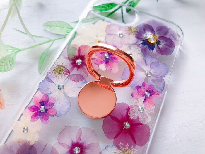 ダイソーで発見♡シンプルなスマホフィンガーリング♡