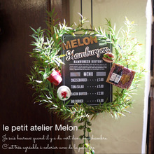 【ダイソー】サインプレート♡アンティークグリーンで秋っぽく♫