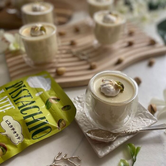 カルディの「ピスタチオラテ」でふんわりピスタチオムース