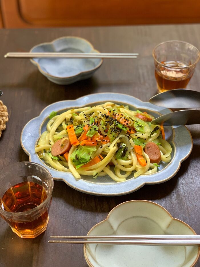 白だし活用！だし焼きうどん