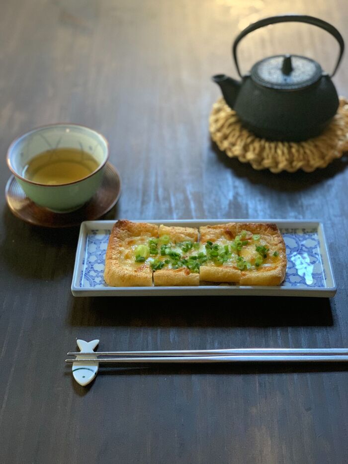 白だし活用♪焼き油揚げ