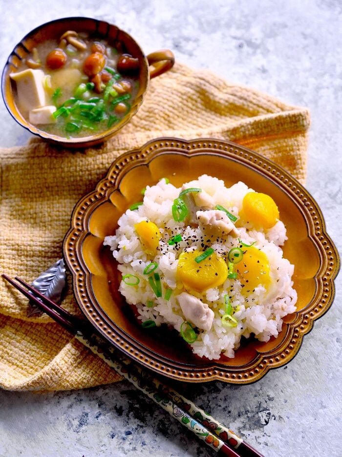 合わせたお味噌汁