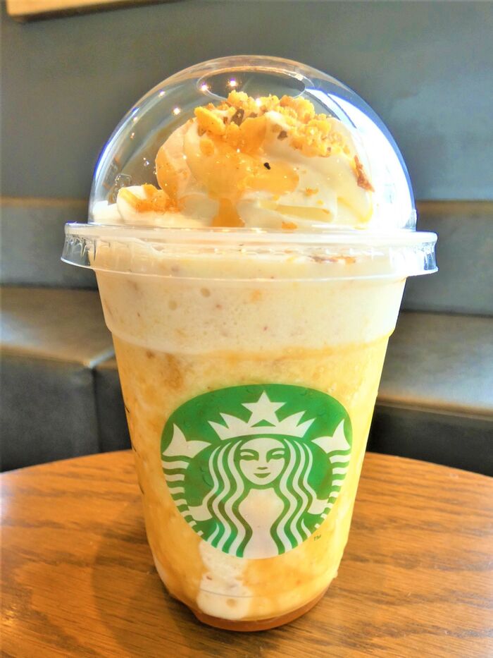 一口目から蜜焼き芋!秋の味覚のフラペチーノ