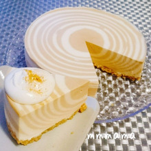 しましま☆コク旨ほうじ茶レアチーズケーキ☆タルトでも