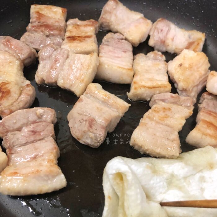 ③調味料を絡めて完成‼︎