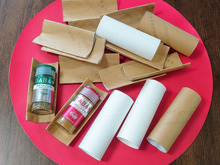 【見て納得】調味料の引出し収納に→トイレットペーパーの芯