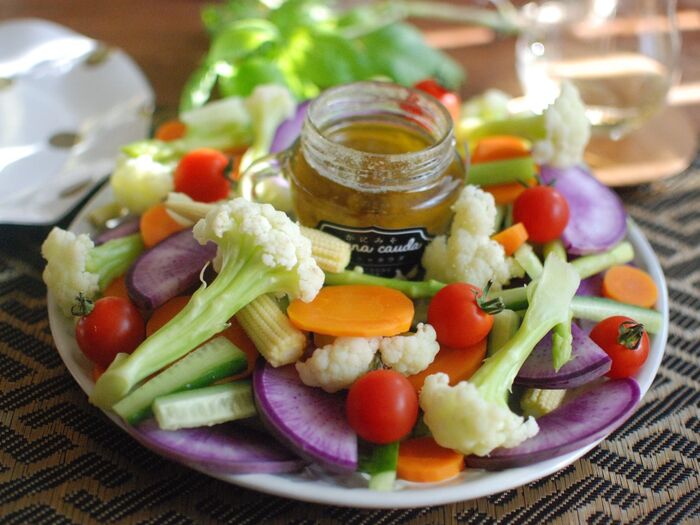 かにみそバーニャカウダで美味しいひとときを(*^_^*)♪