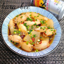 味染み最高♪ピリ辛ヤリイカ大根withようやく出会えた生ジョッキ缶