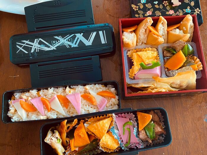 お弁当にこれが使えたら便利!詰めやすい三角おかず弁当