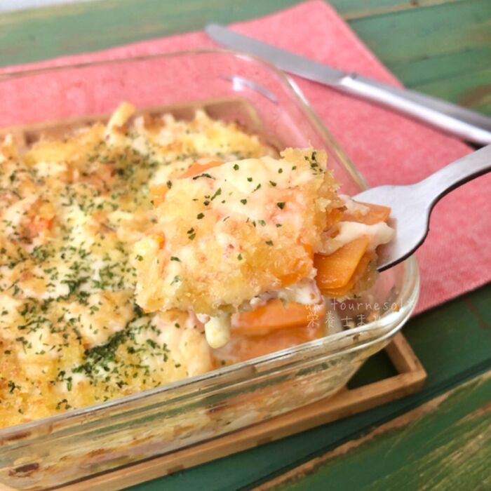 【常備食材のにんじんで免疫力アップ】食材3つ‼︎にんじんミルフィーユ #簡単 #オーブン料理