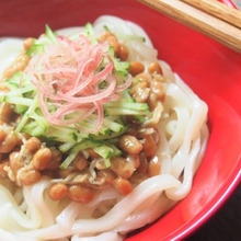 納豆白だしうどん