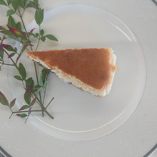 🍰酒粕チーズケーキ🍰 酒粕とクリームチーズが出会った‼️ラムレーズンも参戦‼️