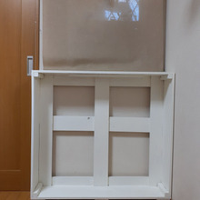 簡単!(移動式)18センチのスリムストッカー!ペットボトル46本、ブリックパック72本!計118収納