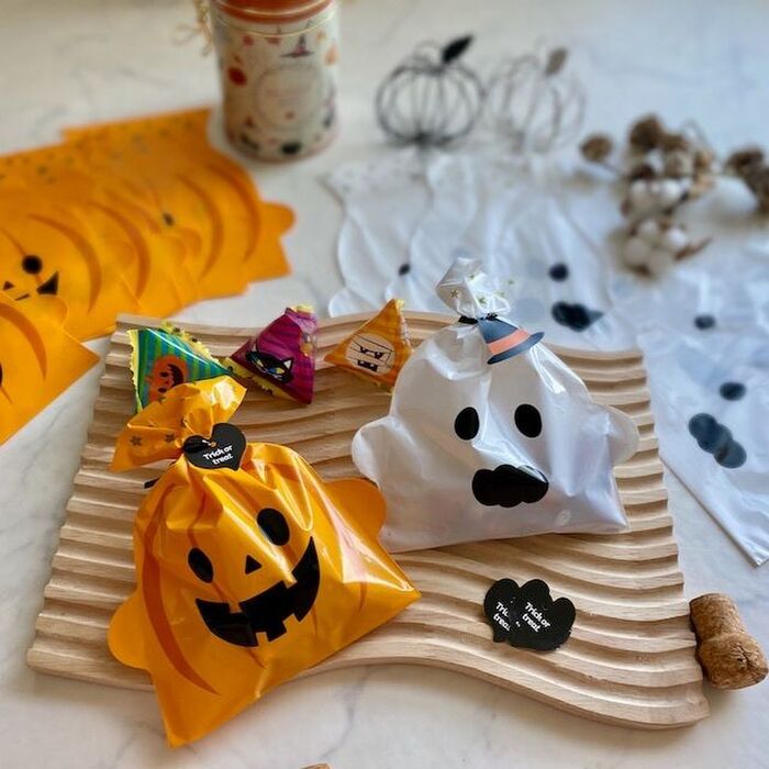 パッと目についたハロウィンおばけちゃんとジャックオーランタンのフェイスバック