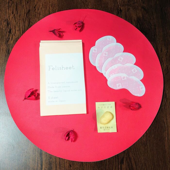 超極薄ナノファイバーポイントシート5枚入・みどりまゆ1個入