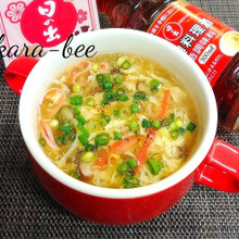 ご飯にかけてもウマっ♪中華風かに玉とろみスープ