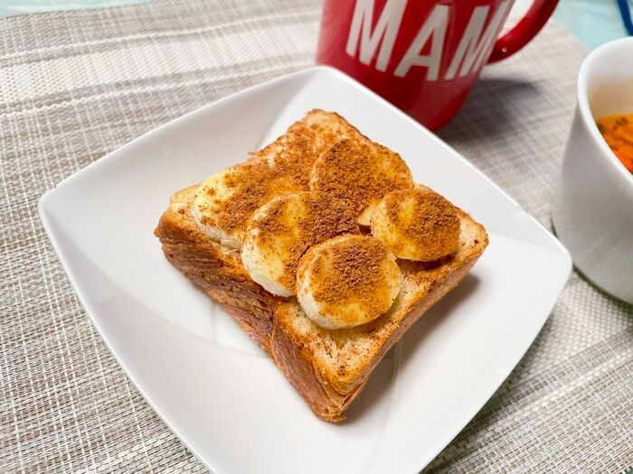 休眠スパイスを活用!超簡単!バナナシナモントーストレシピ