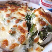 ヨーグルトにしたらコクまろに♪ ほうれん草とベーコンのキッシュ