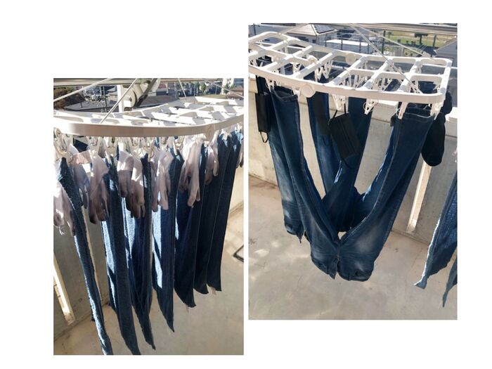 ウチの干し方はヨソとは違うらしい(笑)